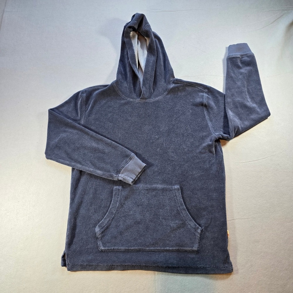 C&C California Kids XL 14/16 Gray Terry Cloth Pullover Hoodie Kangaroo Pocket